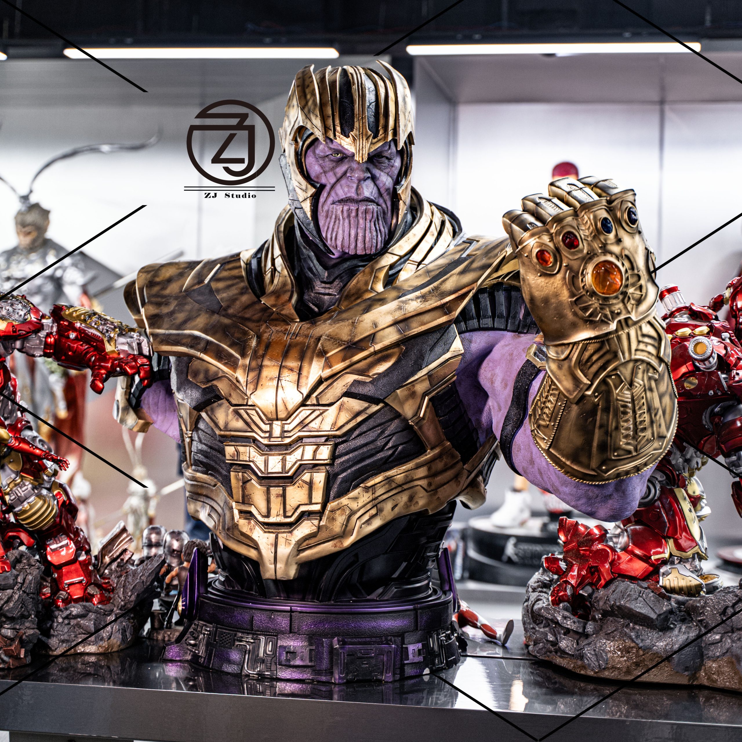 【pre order】Thanos Life-Size Bust Resin Statue Avengers Endgame 113cm - Image 2