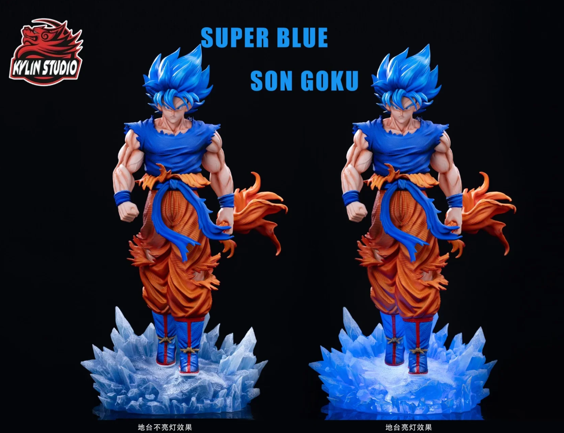 【pre order】 Dragon Ball SS Blue Son Goku Resin Statue – High-Quality 35.5cm Collectible Figure - Image 5