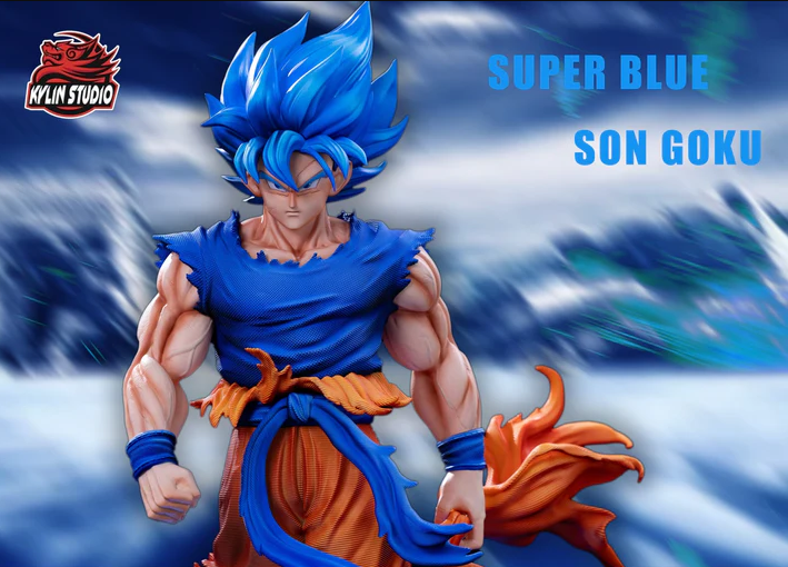 【pre order】 Dragon Ball SS Blue Son Goku Resin Statue – High-Quality 35.5cm Collectible Figure - Image 3