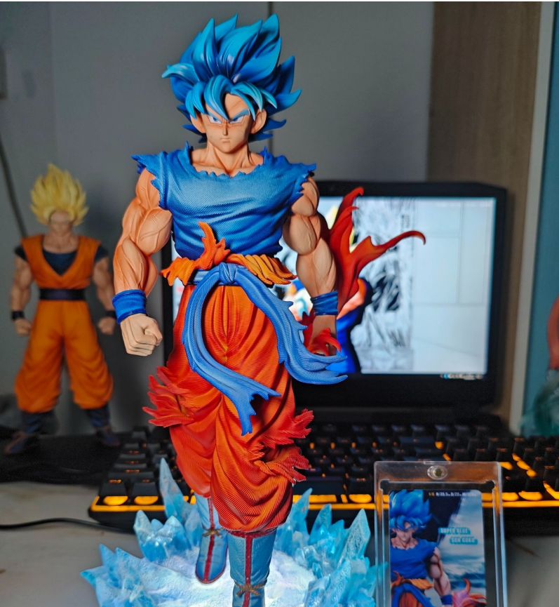 【pre order】 Dragon Ball SS Blue Son Goku Resin Statue – High-Quality 35.5cm Collectible Figure - Image 10