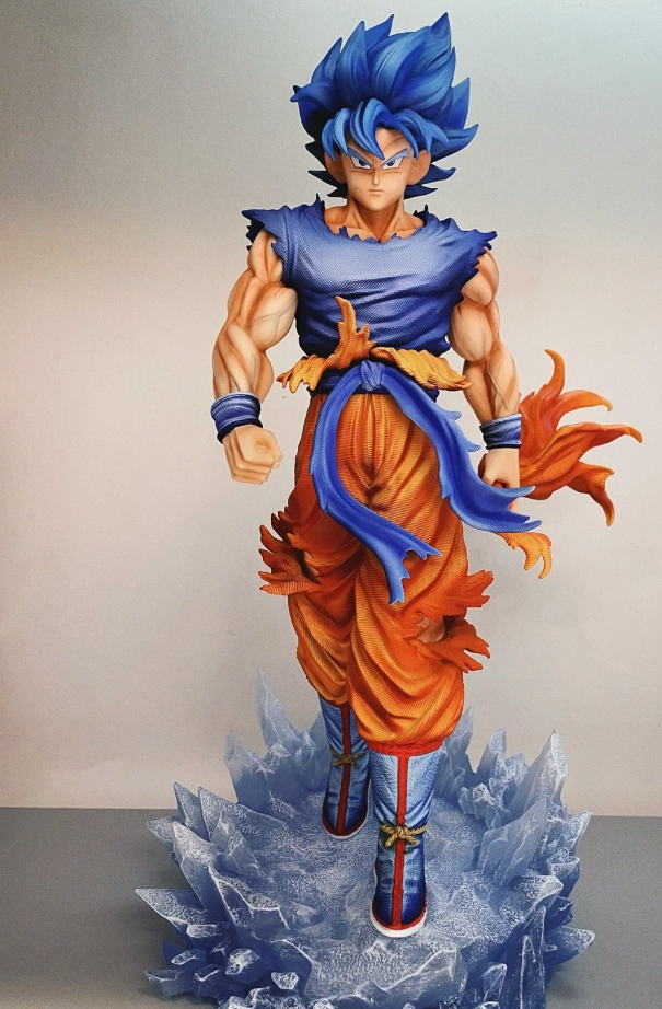 【pre order】 Dragon Ball SS Blue Son Goku Resin Statue – High-Quality 35.5cm Collectible Figure - Image 8