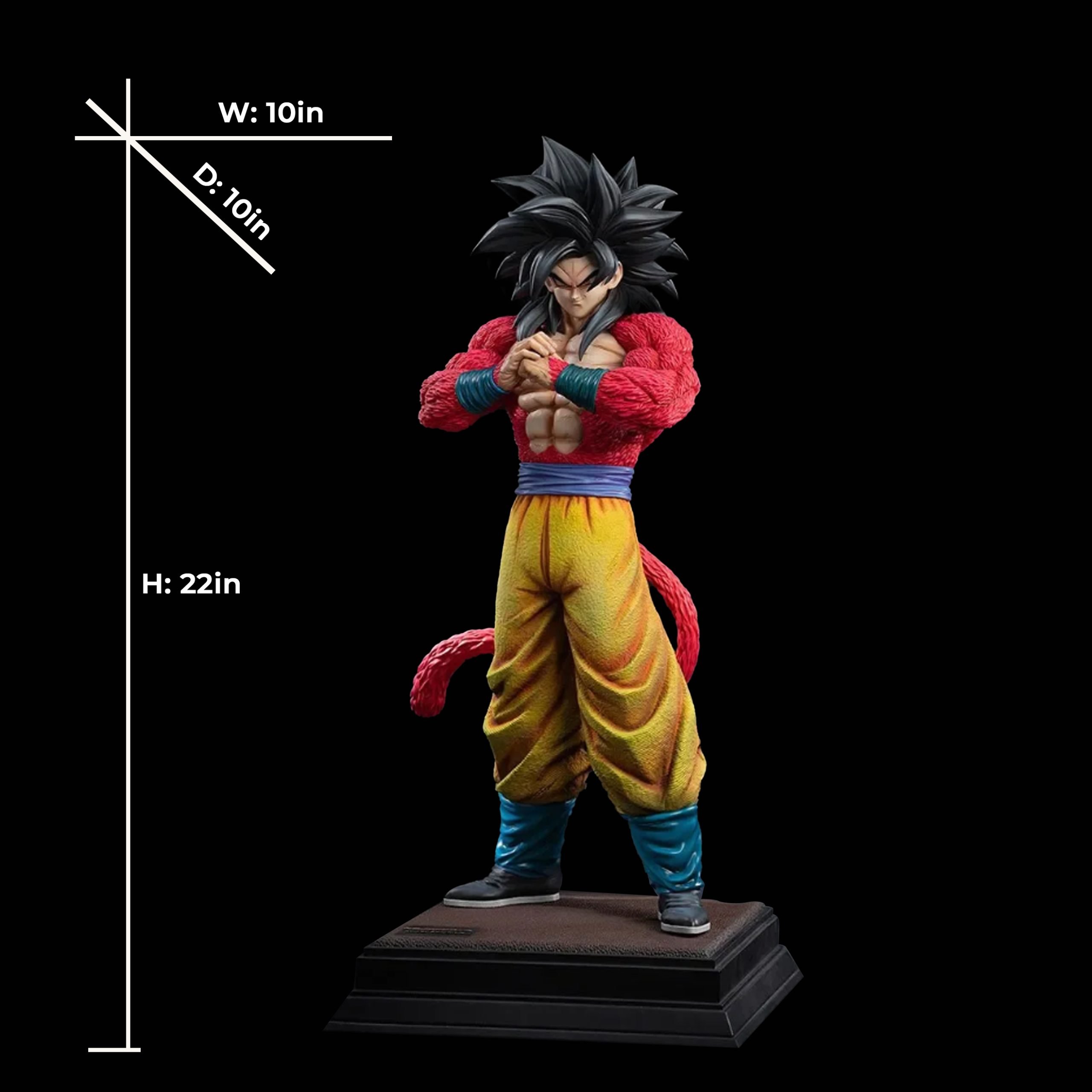 【pre order】 Super Saiyan 4 Son Goku Resin Statue – 1/4 Scale