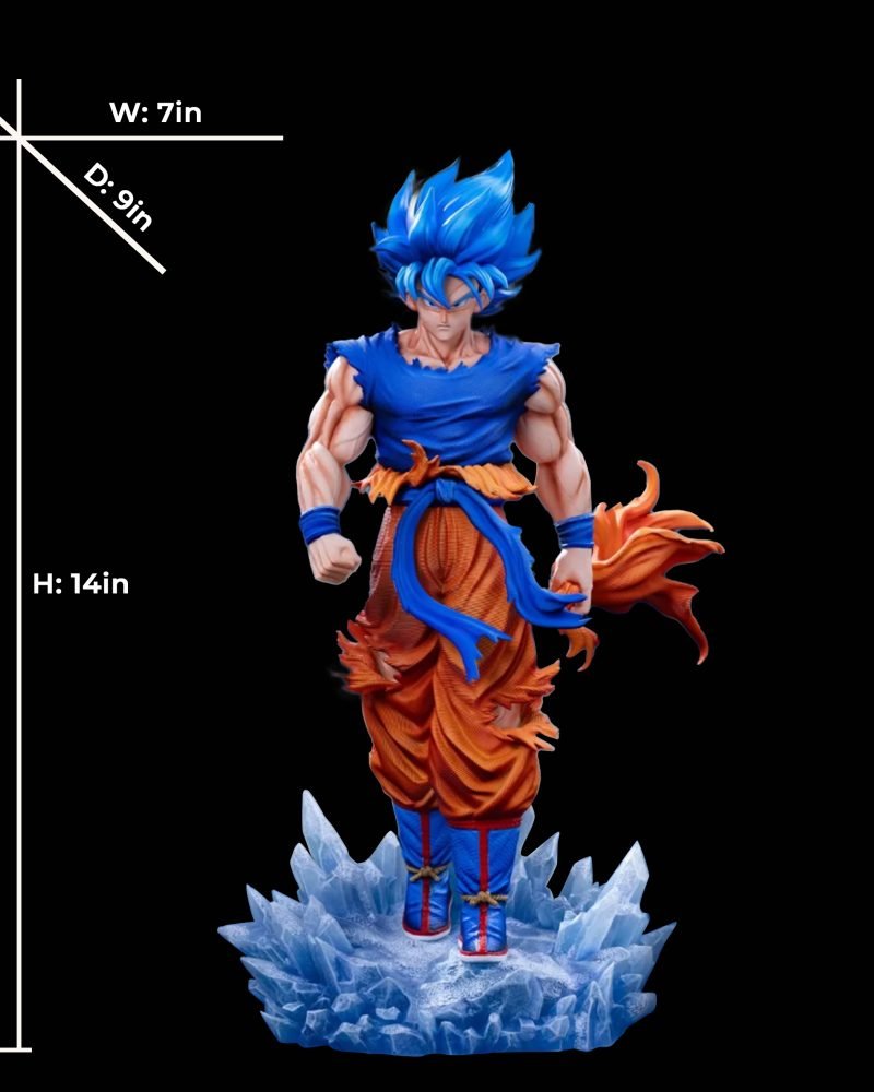 Dragon Ball SS Blue Son Goku Resin Statue