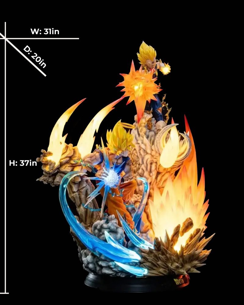 【pre order】Goku vs Majin Vegeta SSJ2 Resin Statue – Dragon Ball