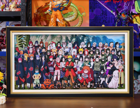 【pre order】Naruto Family 3D Wall Art – Decorative Painting