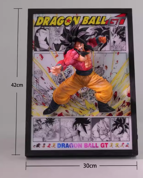 Dragon Ball SSJ4 Son Goku Break out of the comics 3D Stereoscopic ...