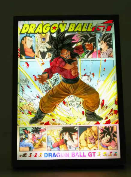 Dragon Ball SSJ4 Son Goku Break out of the comics 3D Stereoscopic ...