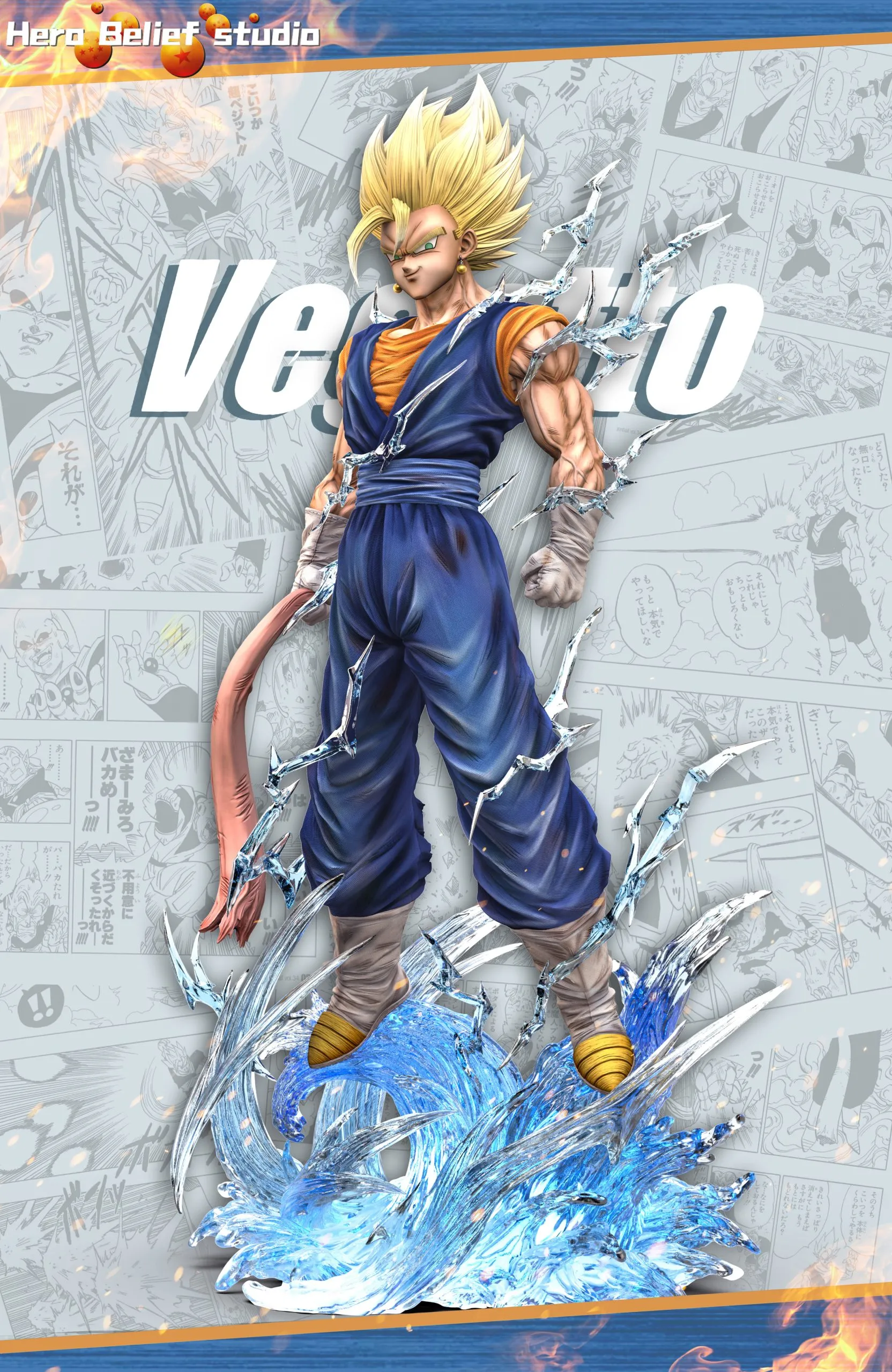 【pre order】 Dragon Ball Vegetto( Vegito ) 1/6 Resin Statue - Super Saiyan - Image 2