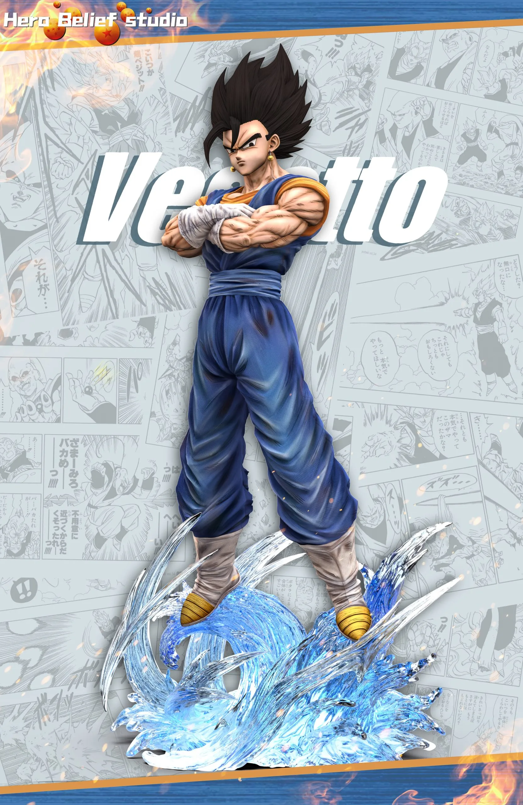 【pre order】 Dragon Ball Vegetto( Vegito ) 1/6 Resin Statue - Super Saiyan - Image 7