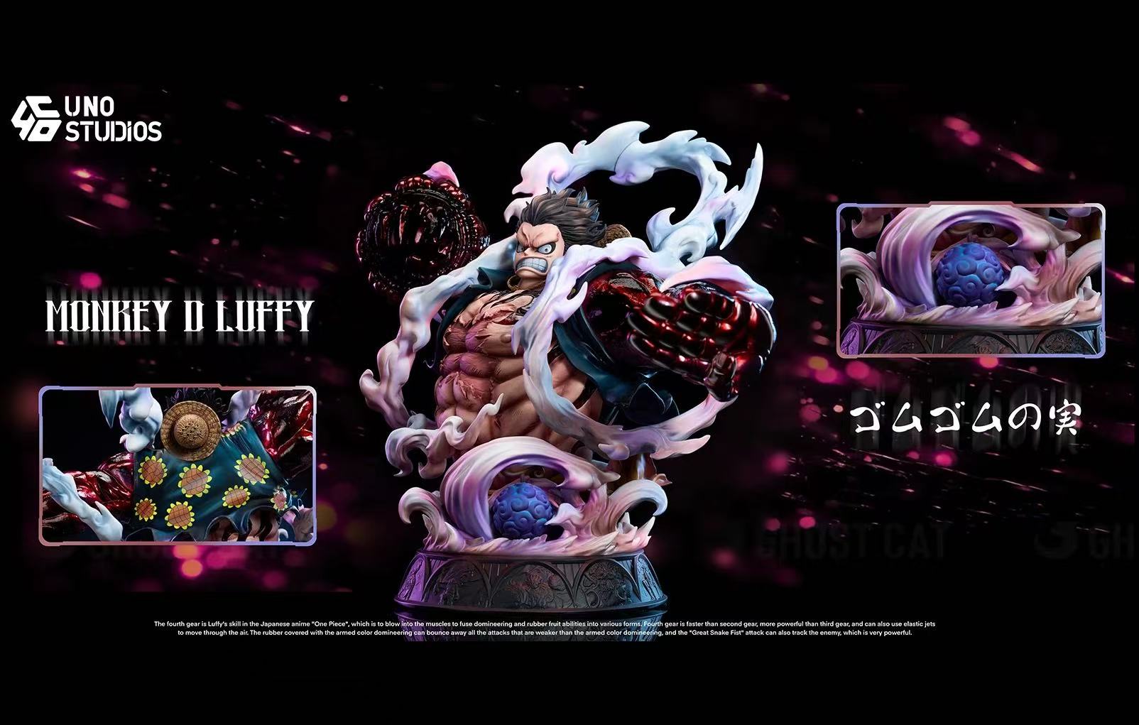 【pre order】Gear 4 Luffy Bust - One Piece Resin Statue 1/4 Scale - Image 3