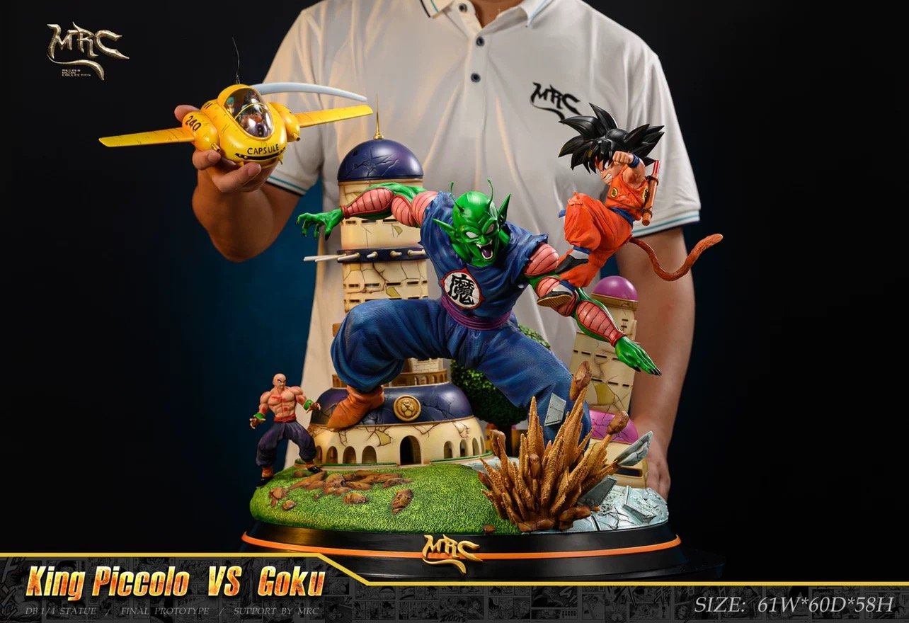 【pre order】MRC 1/4 King Piccolo vs Goku Statue - Dragon Ball Battle Scene - Image 4