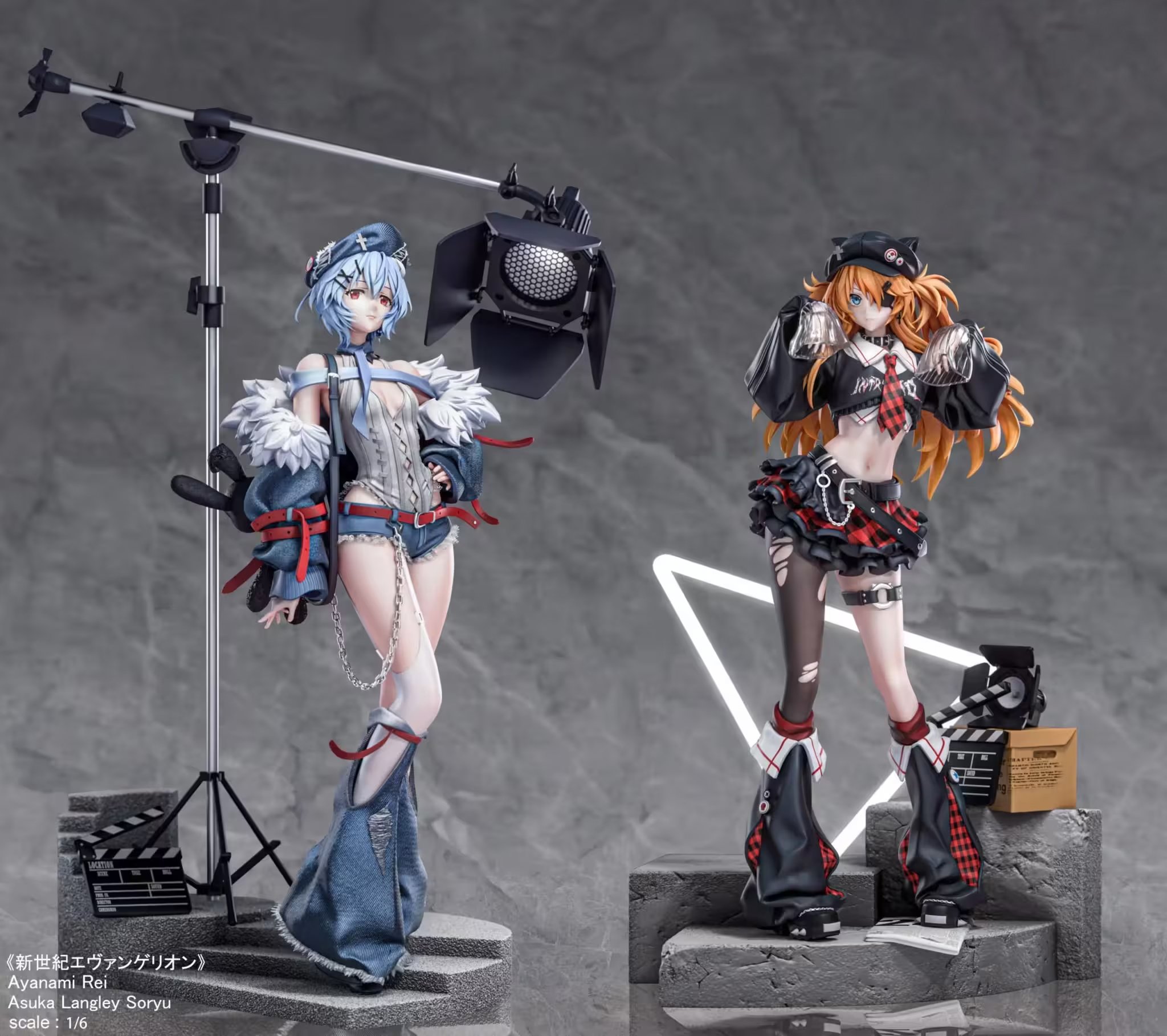 【pre order】 Asuka & Rei 1/6 Statues - Neon Genesis Evangelion Set - Image 2