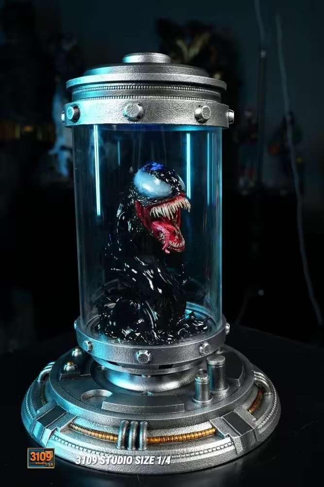 【pre order】Venom Symbiote Statue 3109 Studio Lab Cylinder Collectible - Image 3