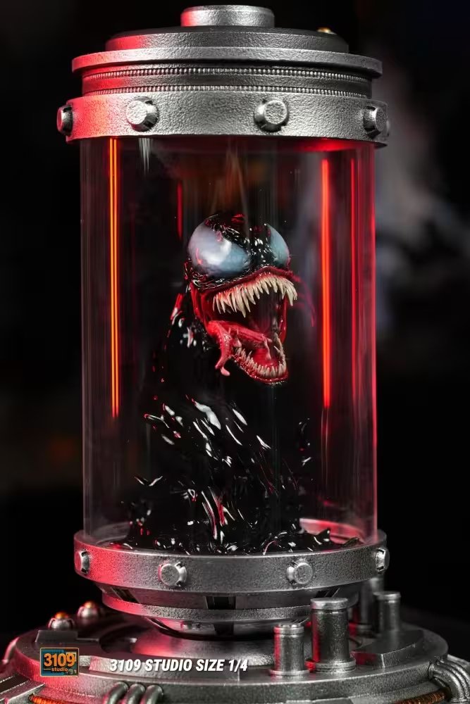 【pre order】Venom Symbiote Statue 3109 Studio Lab Cylinder Collectible - Image 5