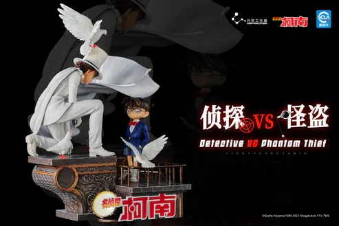 【pre order】 Detective Conan vs Kaito Kid Figurine - Light Year Studio Duel - Image 9