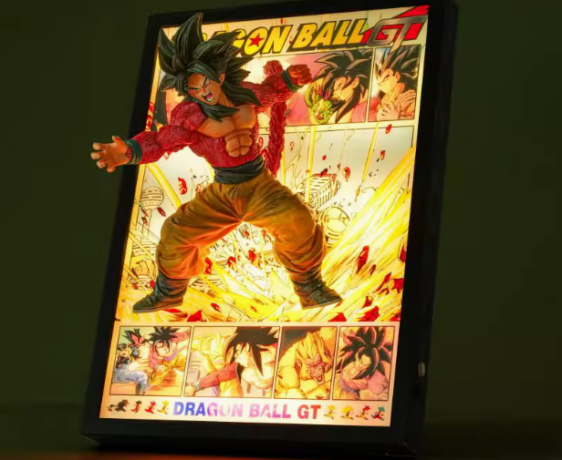 【pre order】Dragon Ball SSJ4 Son Goku Break out of the comics 3D Stereoscopic Painting