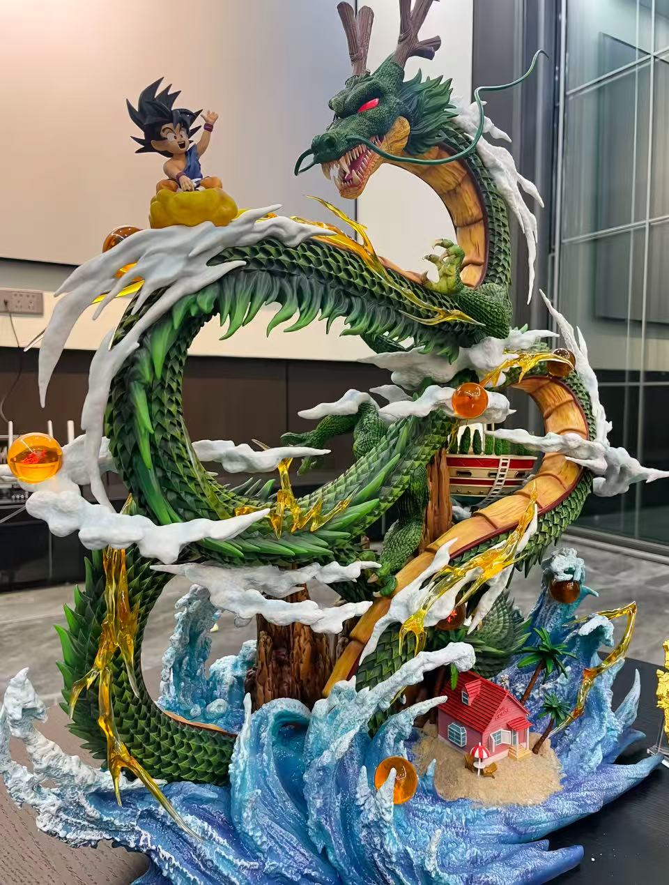 【pre order】Shenron & Kid Goku Resin Statue - Dragon Ball 80cm - Image 2