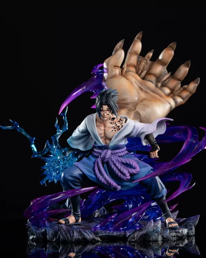 【pre order】Naruto Sasuke Statue - Dynamic Pose with Chakra Effects