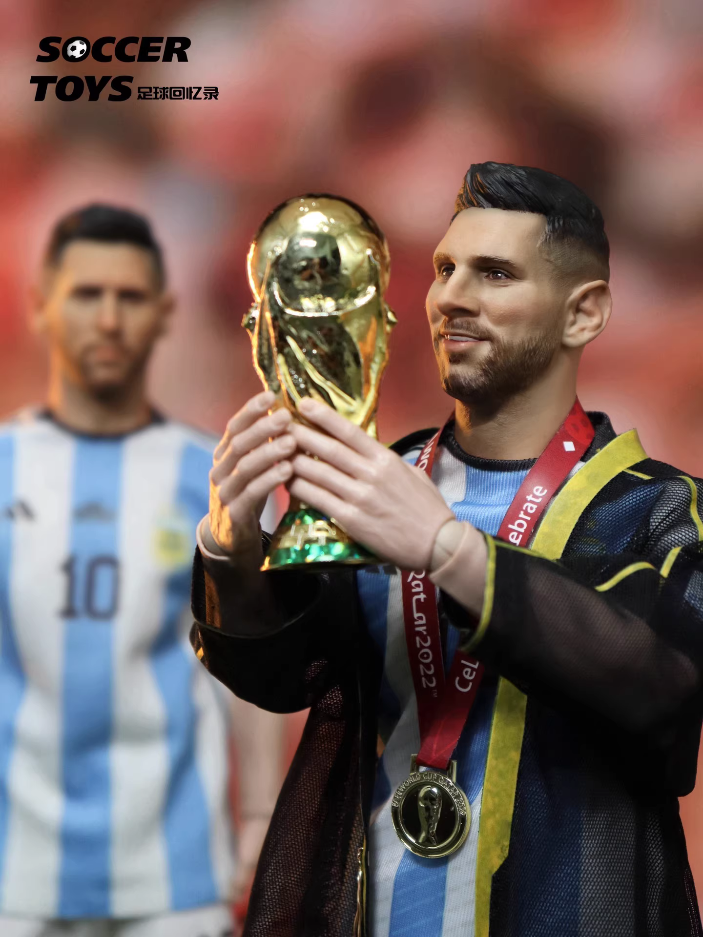 【pre order】Lionel Messi's Qatar World Cup Championship 1/6 Scale Resin Statue - Image 2