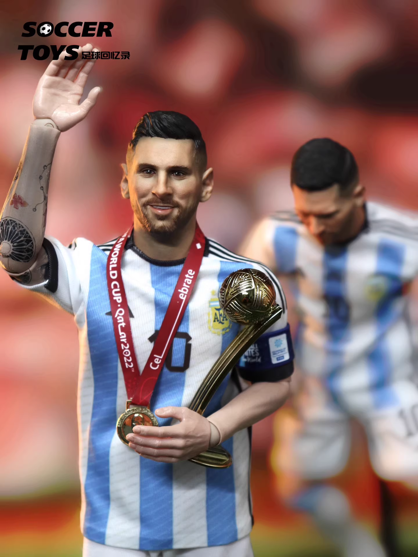 【pre order】Lionel Messi's Qatar World Cup Championship 1/6 Scale Resin Statue - Image 6