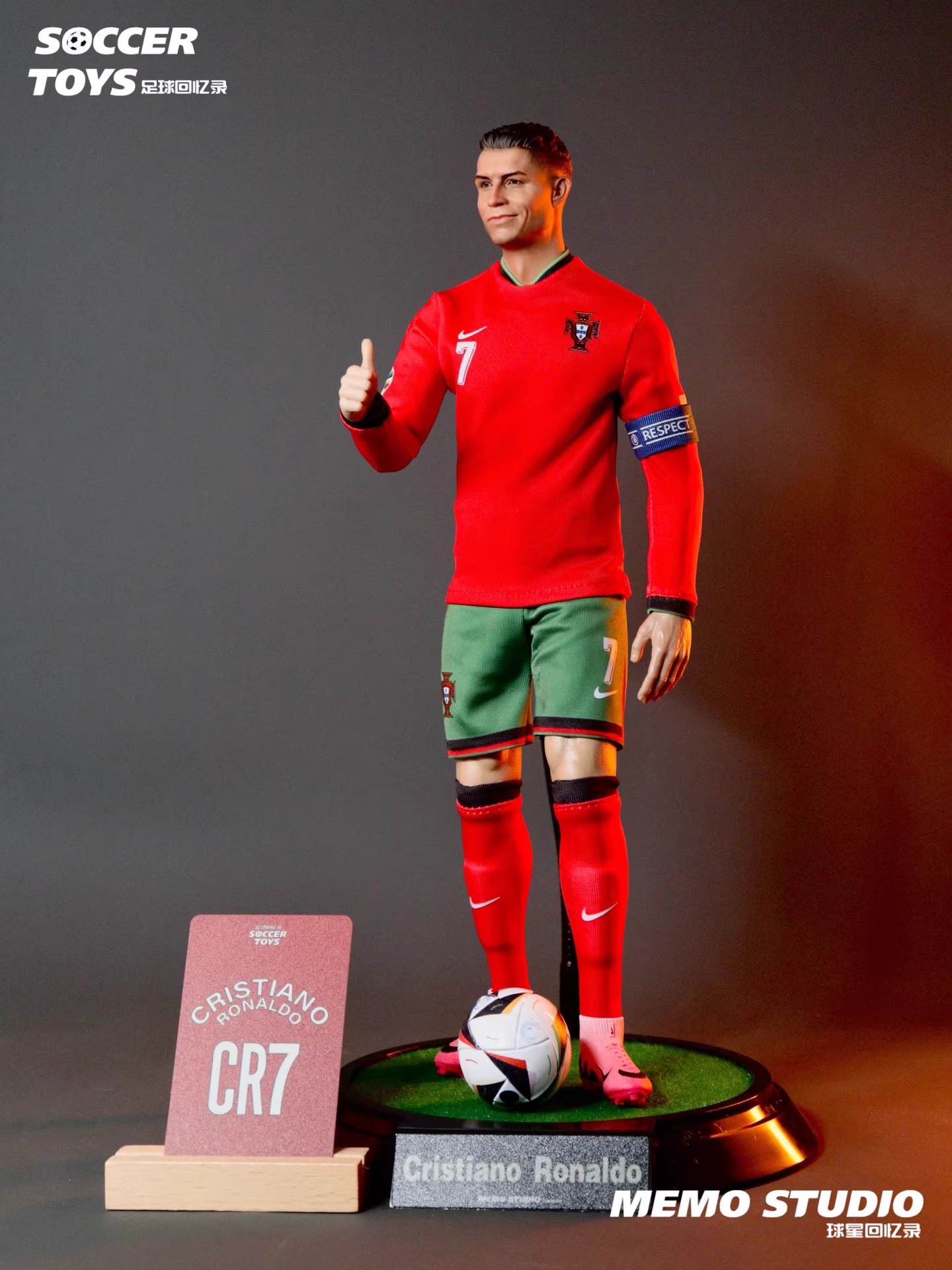 【pre order】 2024 European Cup Cristiano Ronaldo's last European Cup 1/6 Resin Statue Memo Studio - Image 9