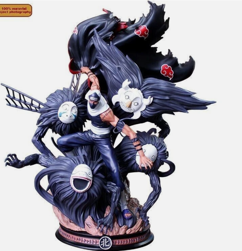【in Stock】Naruto Akatsuki Kakuzu Black Demon Heart PVC Figure 1/6