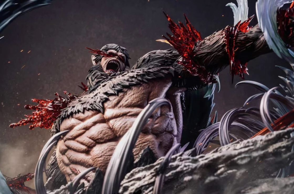 【pre order】Attack on Titan Levi Ackerman VS Beast titan Resin Statue - Image 2