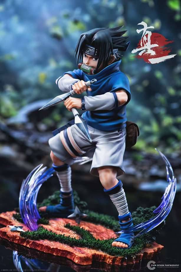 【pre order】Naruto Zhen Yi Childhood Uchiha Sasuke Resin Statue