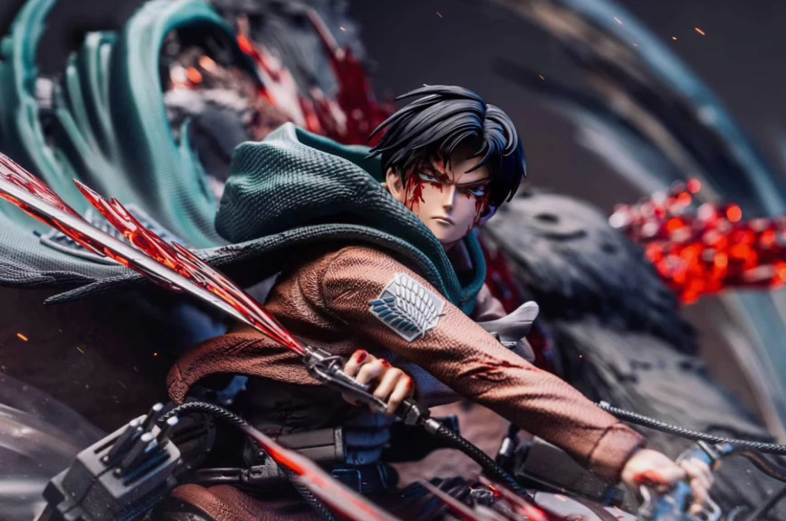 【pre order】Attack on Titan Levi Ackerman VS Beast titan Resin Statue - Image 3