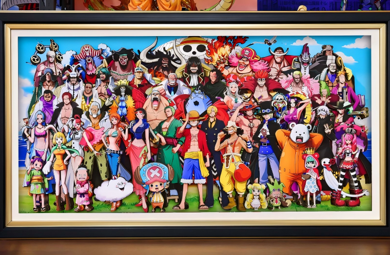 【in Stock】One Piece Family 3D Wall Art – Decorative Painting