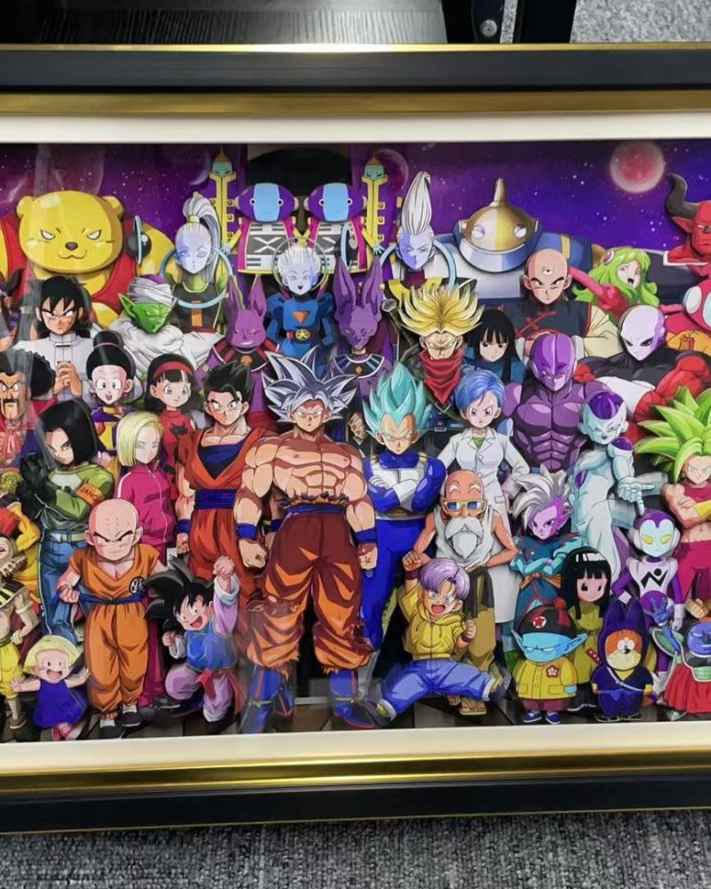 【in Stock】Dragon Ball Family 3D Wall Art – Decorative Painting