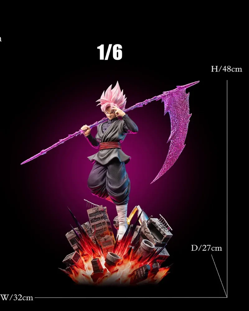【pre order】Dragon Ball Black Goku Rose Resin Statue 1/6 & 1/4 Scale