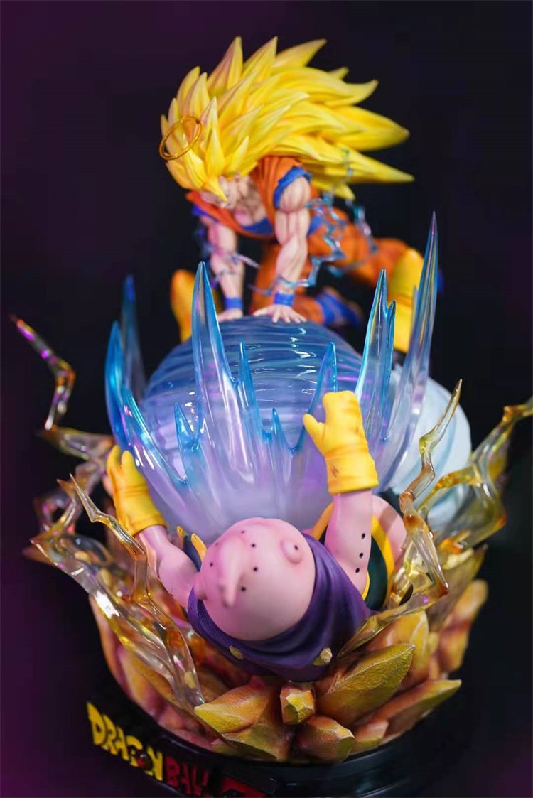【pre order】Dragon Ball Super Saiyan 3 Goku Vs Buu Resin Statue - Image 5