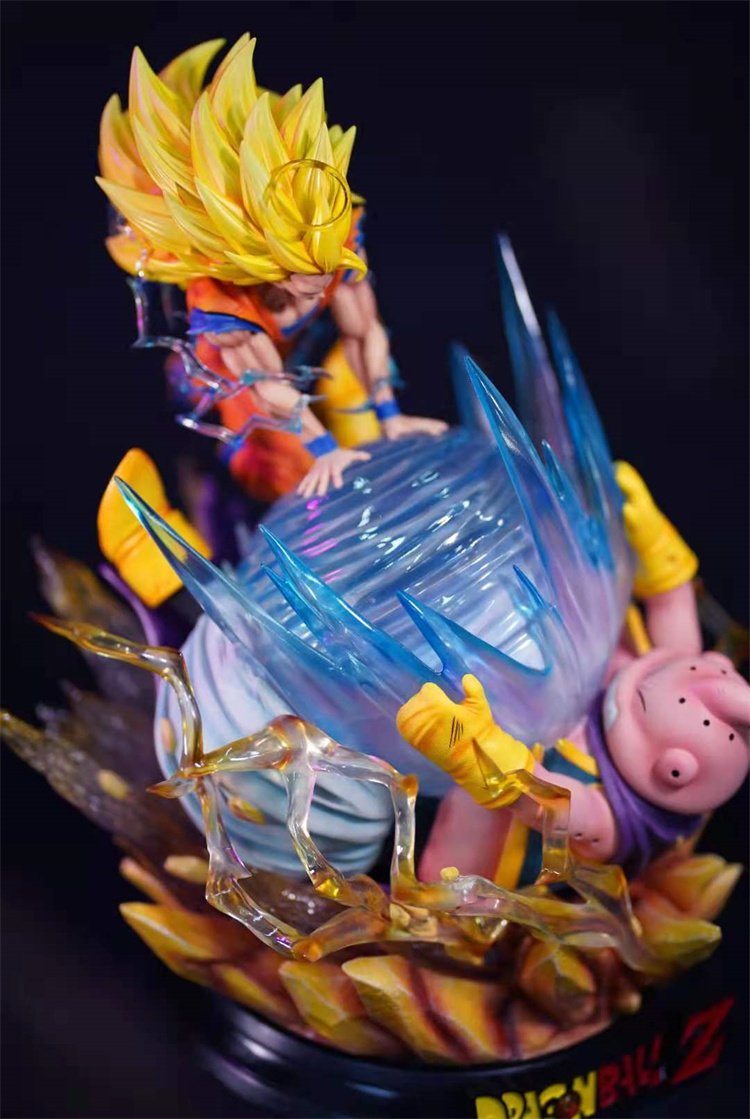 【pre order】Dragon Ball Super Saiyan 3 Goku Vs Buu Resin Statue - Image 6