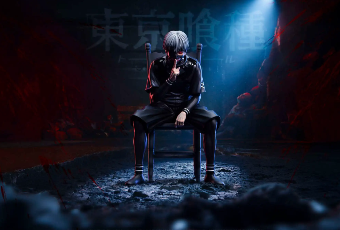 【pre order】Tokyo Ghoul Ken Kaneki Aogiri Tree Chair 2.0 Resin Statue - Image 2