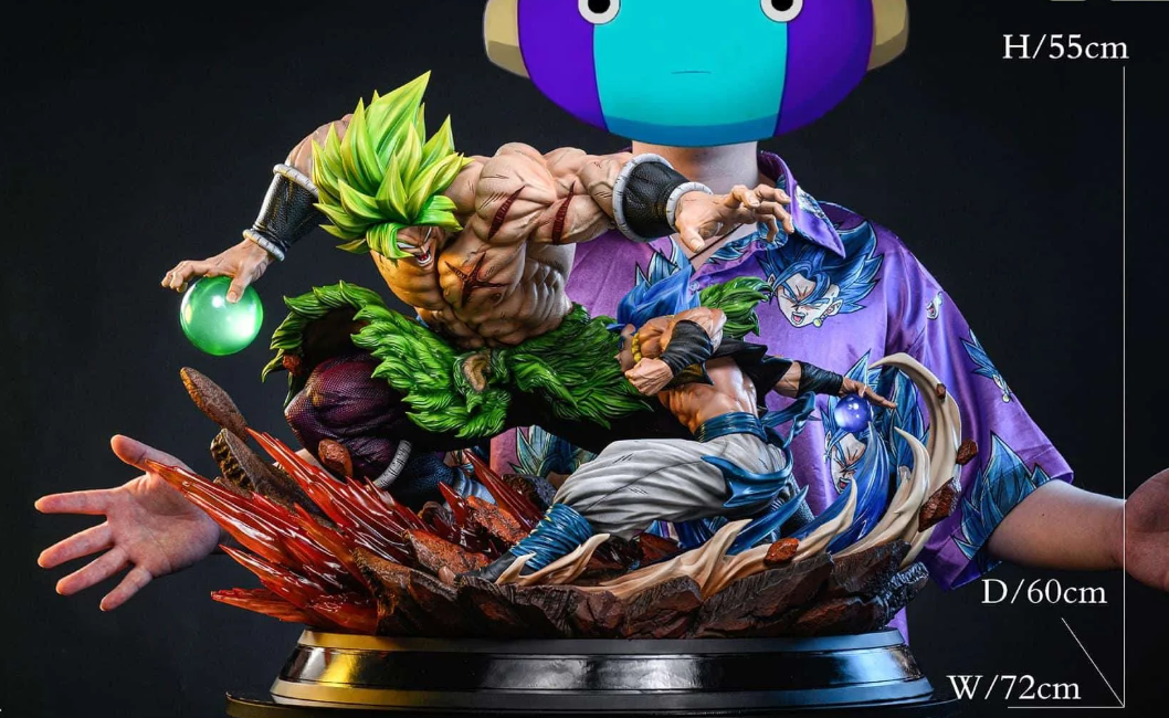 【pre order】Dragon Ball Broly VS Gogeta Resin Statue 1/4 - Image 3