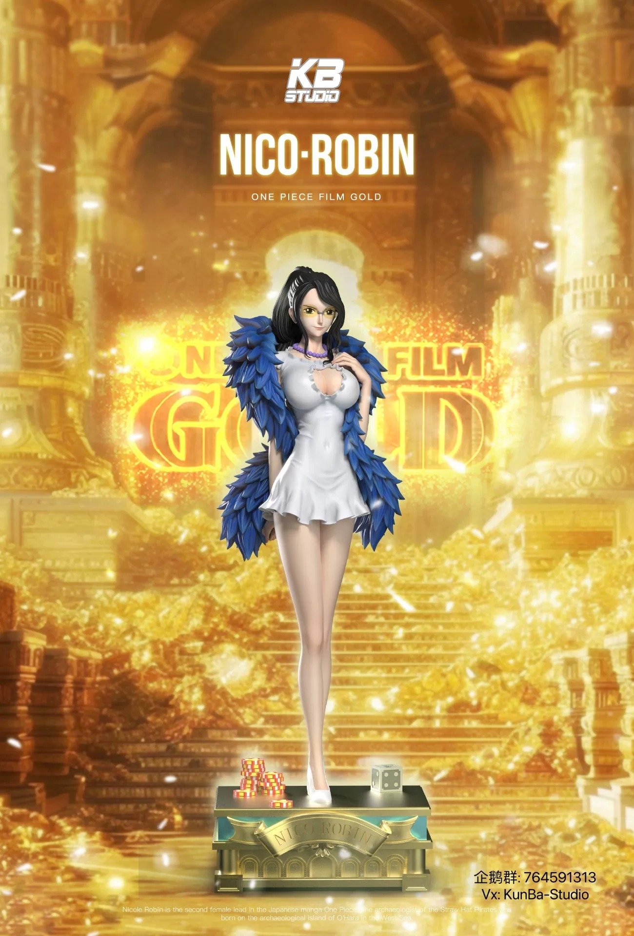 【pre order】One Piece Gold Robin Resin - Image 3