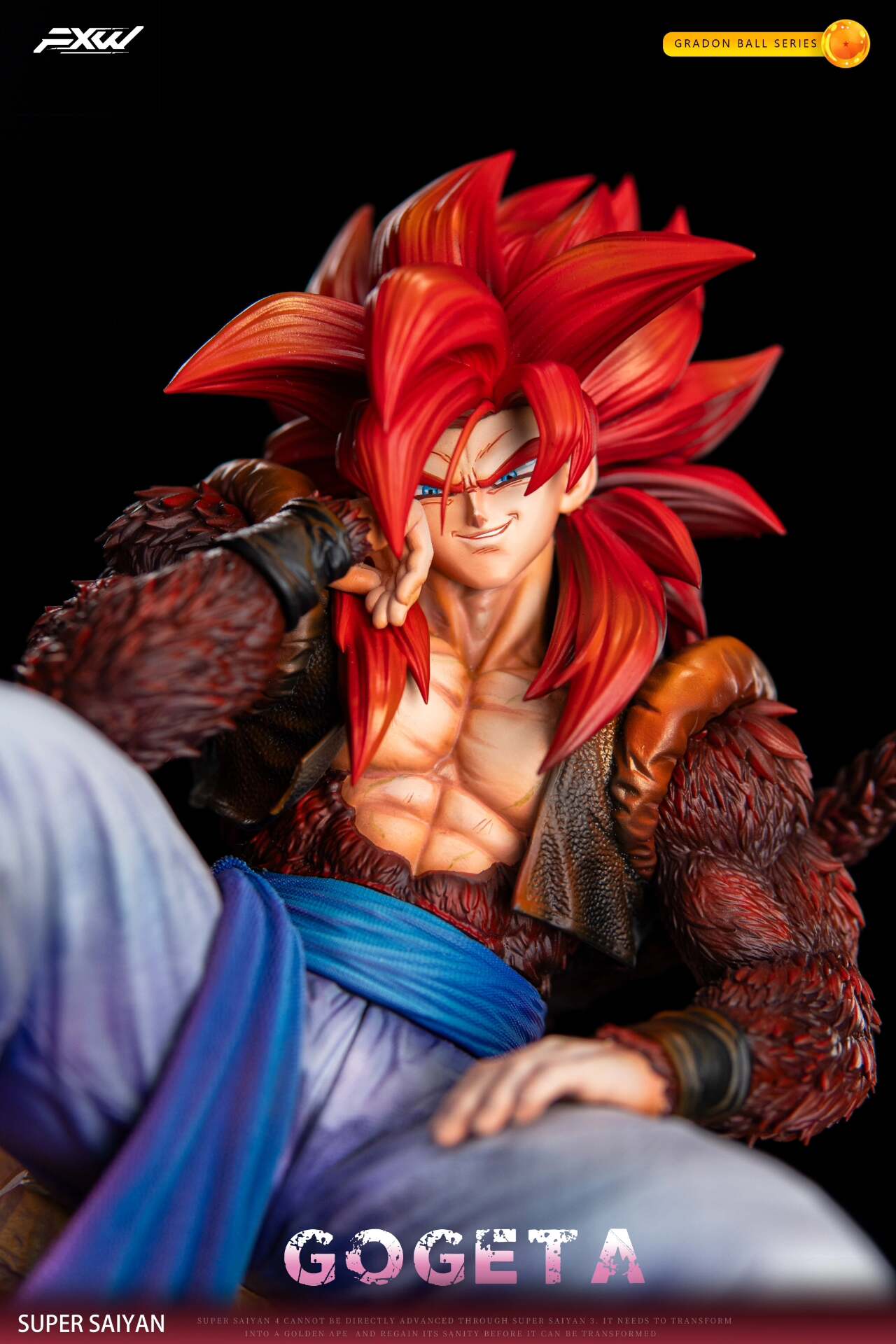 【pre order】FXW DRAGON BALL Seated Gogeta Resin SSJ4