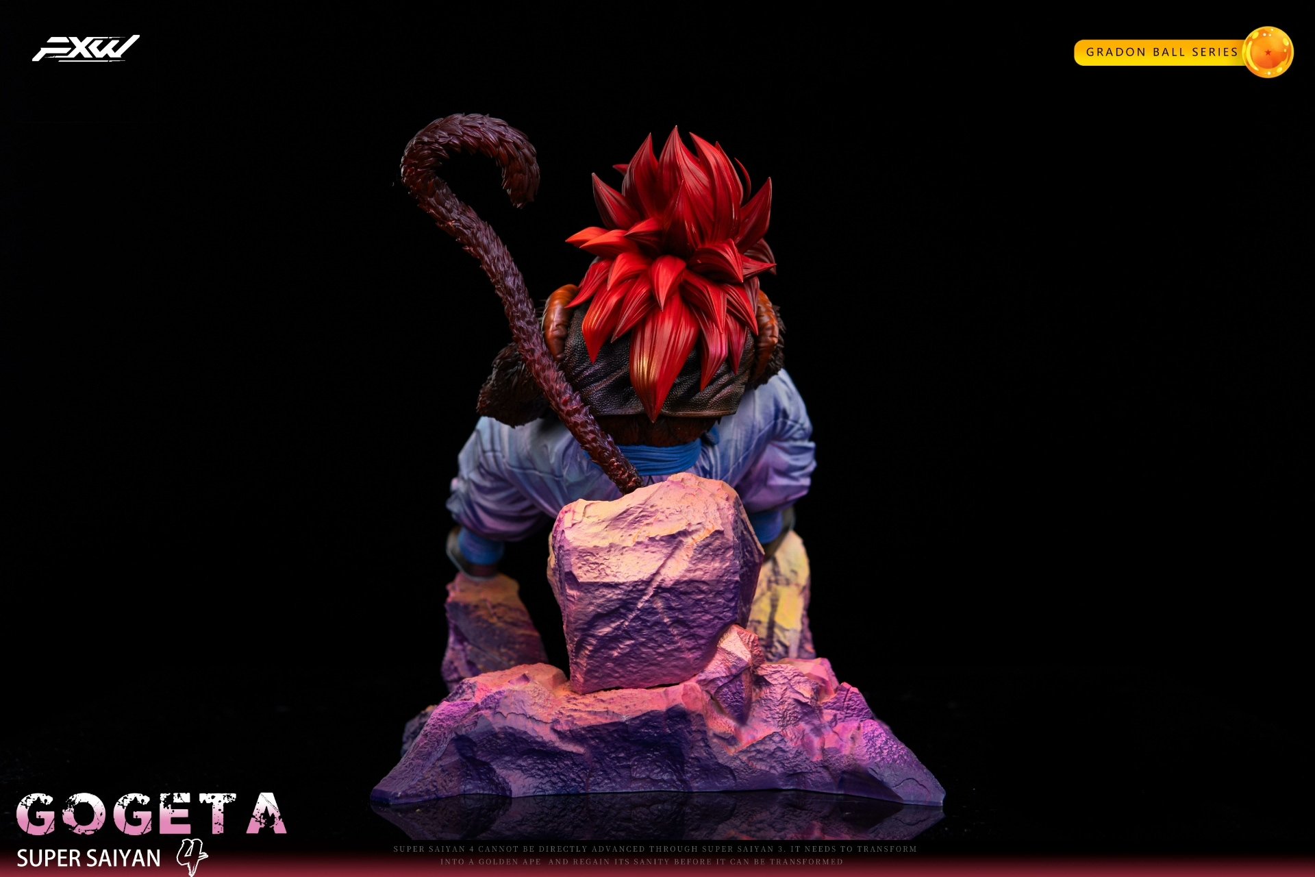 【pre order】FXW DRAGON BALL Seated Gogeta Resin SSJ4 - Image 3