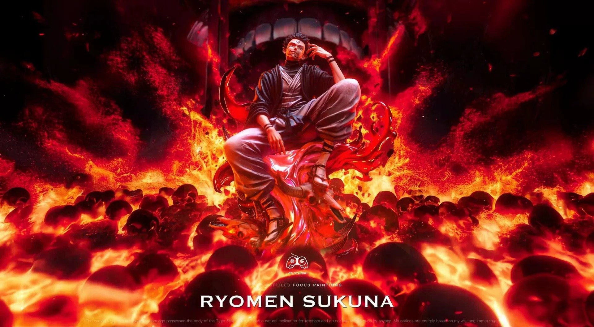 【pre order】pg studio Jujutsu Kaisen Ryomen Sukuna red 1/6 gk - Image 2
