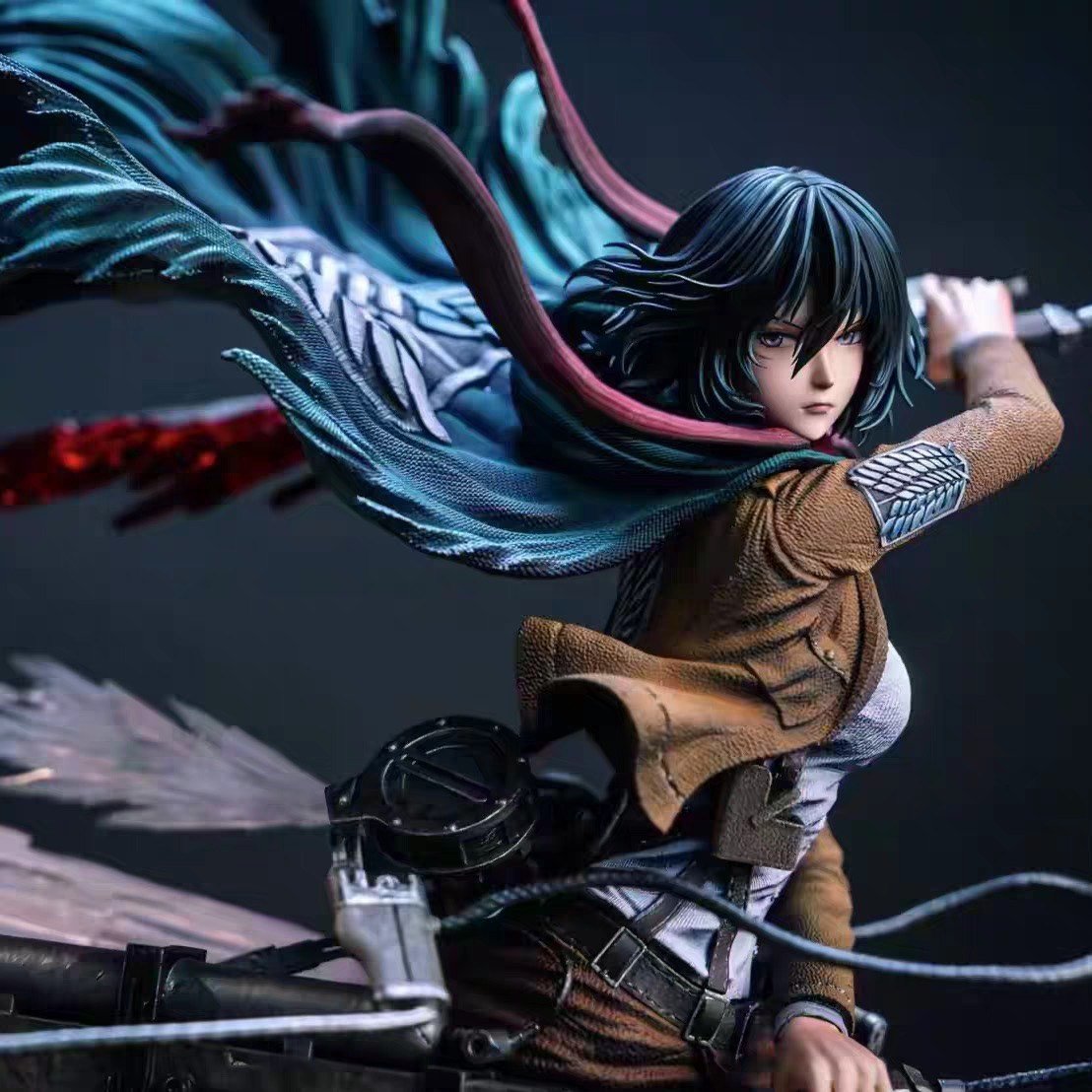 【pre order】Attack on Titan Mikasa·Ackerman VS Megata no Kyojin resin gk - Image 3