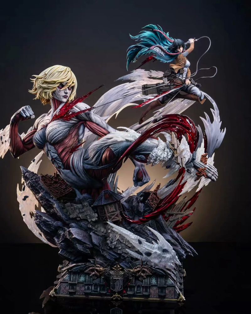 【pre order】Attack on Titan Mikasa·Ackerman VS Megata no Kyojin resin  gk