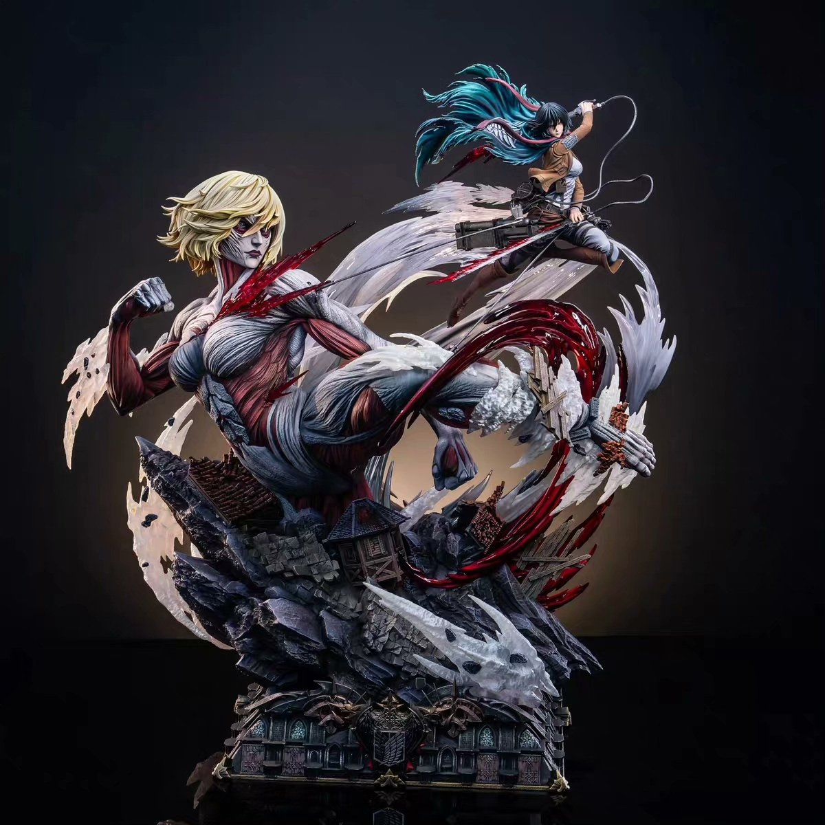 【pre order】Attack on Titan Mikasa·Ackerman VS Megata no Kyojin resin gk