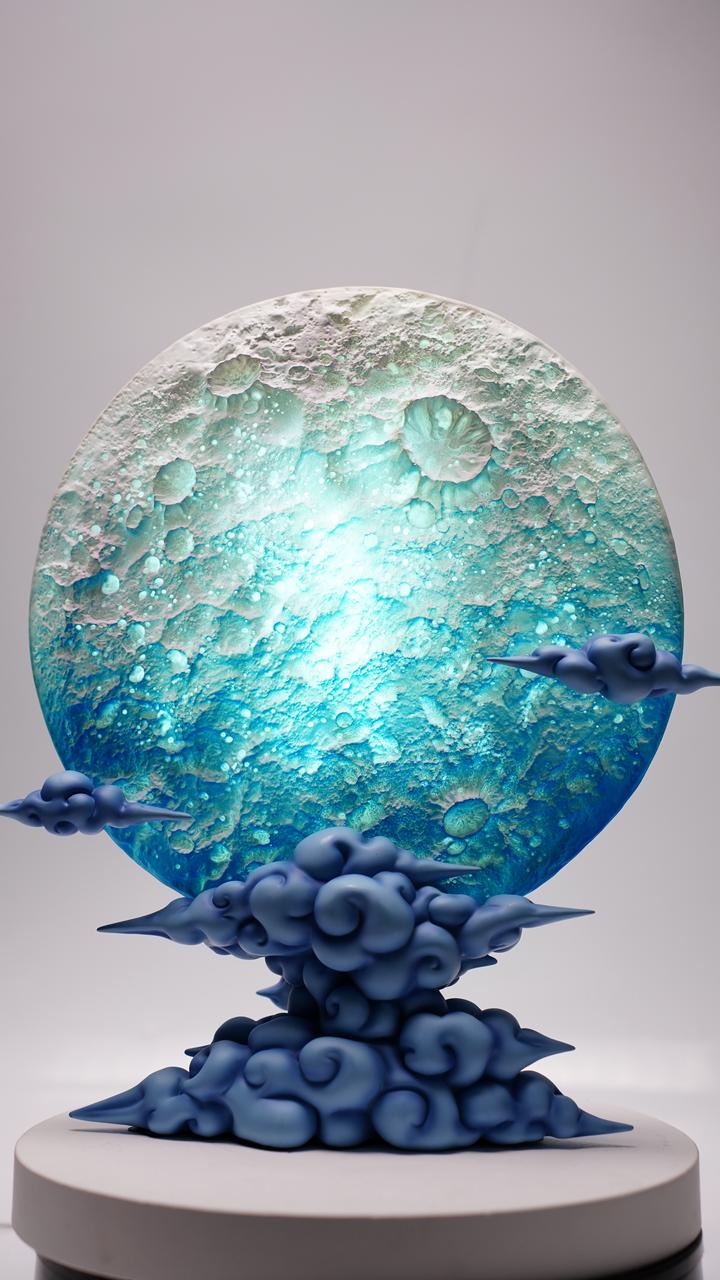 【pre order】LED Light‑up Moon Diorama Base resin - Image 3