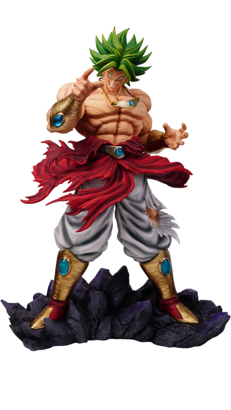 【pre order】Dragon Ball SS4 Broly Rock Base Resin Statue 19.7inch -50cm